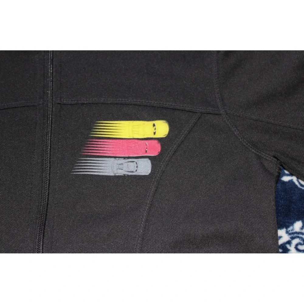 Disney Cars Lightning McQueen Kids XS Zip Track Jacket Racing Sports Network